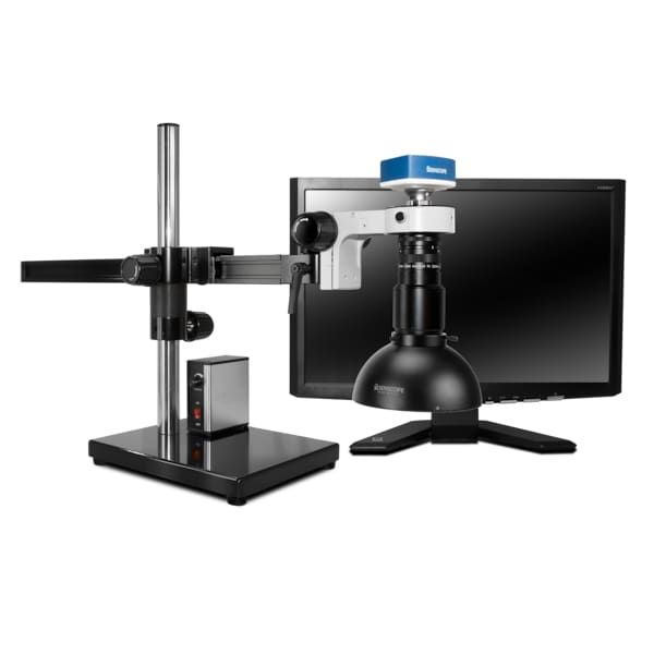 Macro Digital Inspection System With Dome LED Light On Gliding Stand